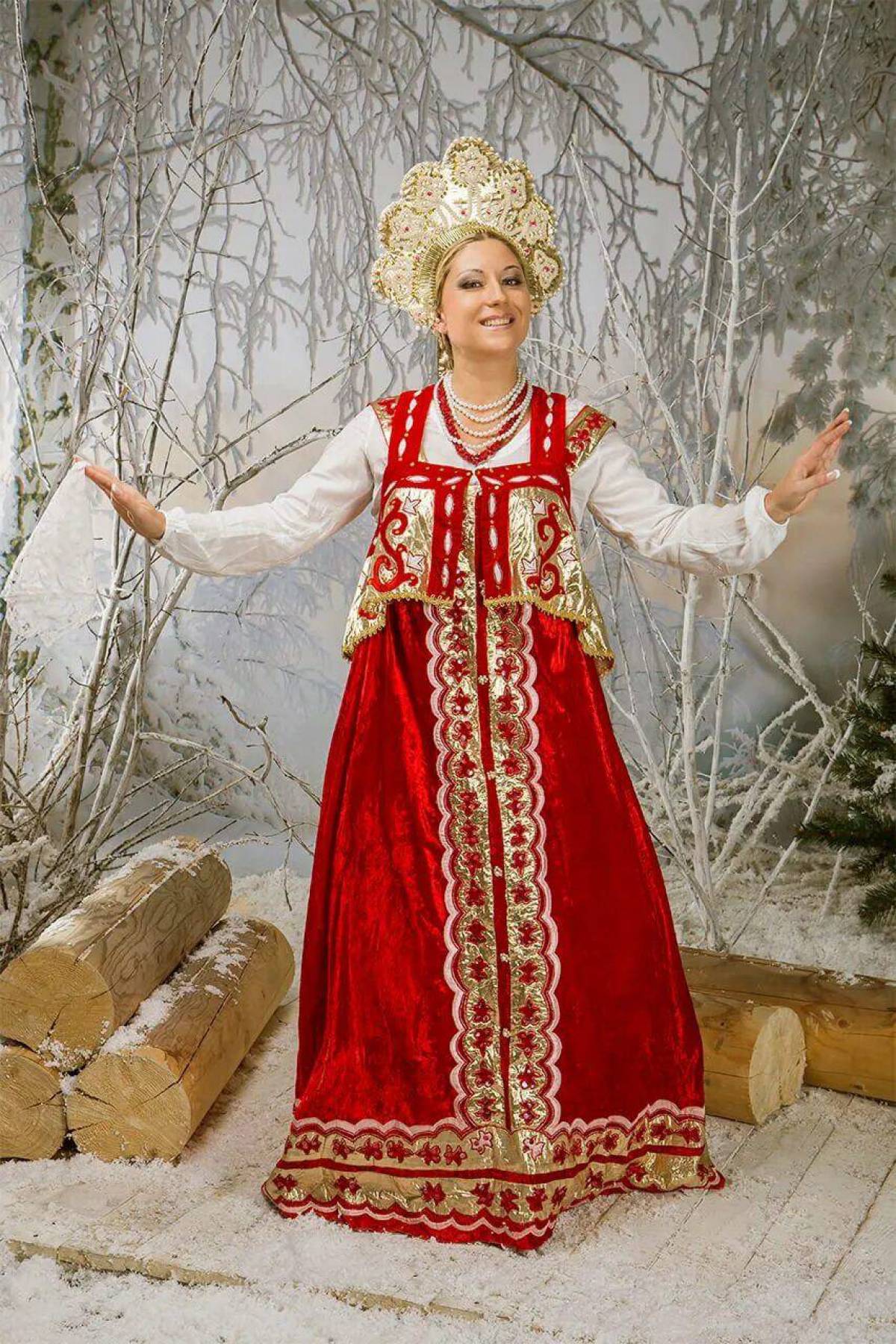 Girls in Slavic costumes in Guarulhuis