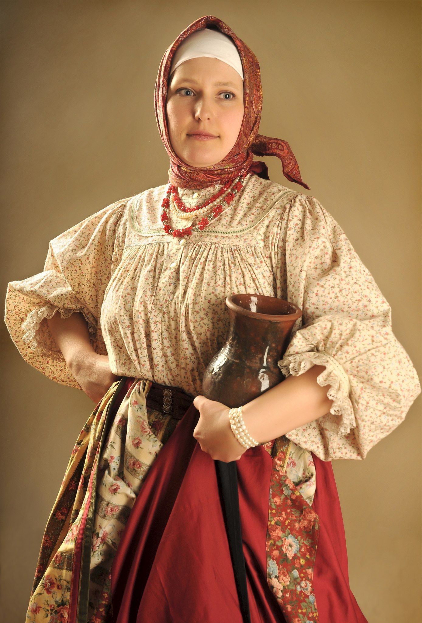 Girls in Slavic costumes in Guarulhuis